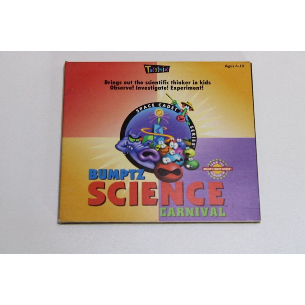 Theatrix Interactive - Bumptz Science Carnival CD 1995 Educational Kids Game